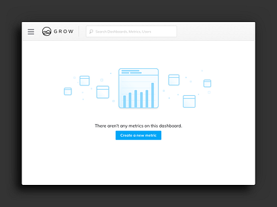 Grow.com Dashboard Empty State dashboard empty grow grow.com metric