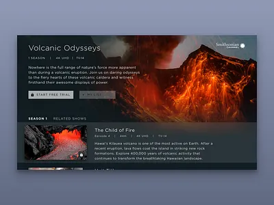 Lil tvOS App 10 ft design apple tv product design tvos volcano