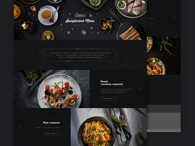 Biedronka / Świąteczne Menu LP biedronka design food landig page lp ui ux website wedesign