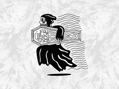 Still Alive blackwork graphic design grunge hand drawn illustration lettering scoundrel typography vintage
