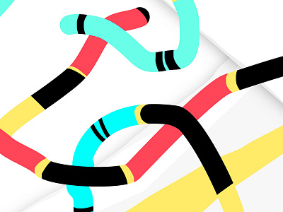 Tangled geometric illustration pattern photoshop worms