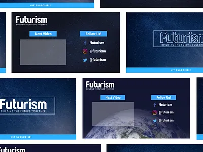 Outros for Futurism future magazine outro science video youtube