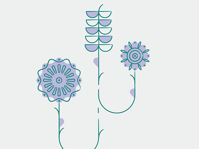flower study floral flowers line art spring