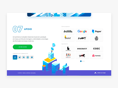 Landing page - Nação digital flat hotsite landing minimalist responsive ui ux website