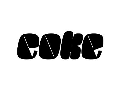 Coke draft font