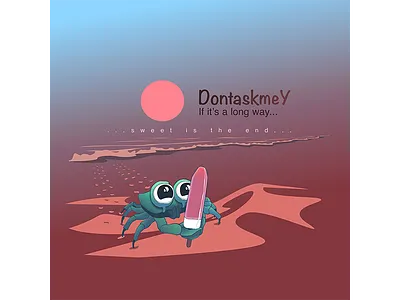 Refreshing Happiness beach crab end happiness happy ice cream melting path sand sweet way