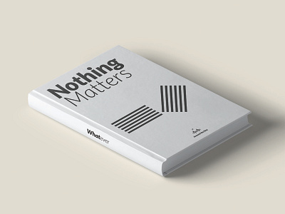 Nothing Matters book cover font latto minimal minimalistic typography