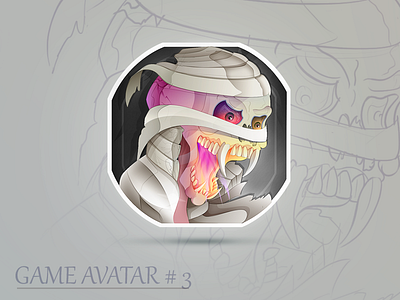 Game Avatar #3 Skullu android avatar colors game icon idea ios painted sketch skull