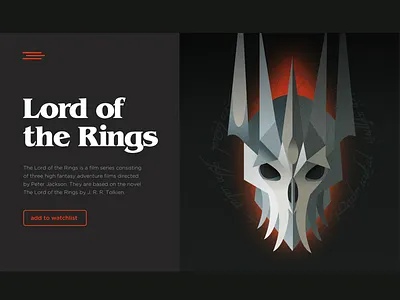The Lord of the Rings Card UI design digital illustration ui web