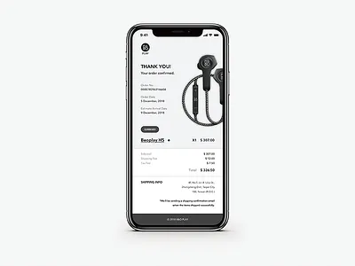 Daily UI #017 _Email Receipt 017 clean dailyui design iphone x modern receipt sketch ui ux