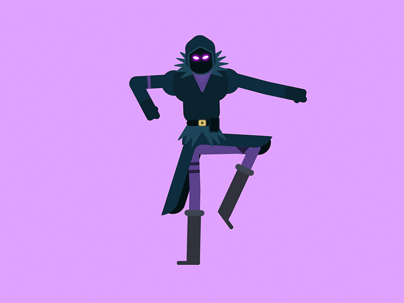 Fortnite Dance 2d animation after effects best mates character design fortnite raven