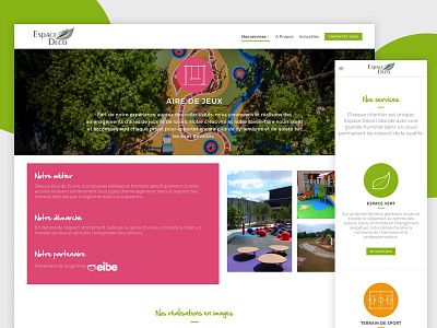 Espace Deco 2018 landscape redesign service ui ux website