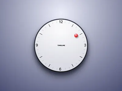 Timeline clean icon time watch