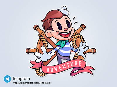 The_sailor sailor seaman sticker stickerpack telegram vector