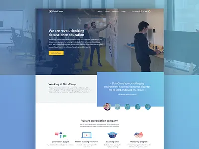 Careers career company datacamp datascience gradient ui ux