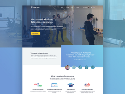 Careers career company datacamp datascience gradient ui ux