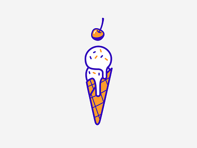 I for Ice Cream 36 days of type dessert ice cream illustration vector