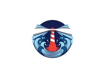 Lighthouse coast design light lighthouse logo ocean scredeck sea storm tower