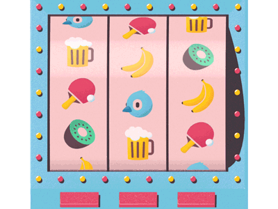 Machine - Ping Pong Club #2 Rebound after effects c4d cinema 4d coin gambling gif grain machine motion design motion graphics robot slot