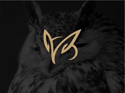 Owl clean icon logo luxury owl simple