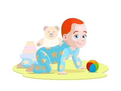 Baby baby cartoon child illustrator toys