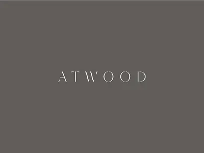 ATWOOD brand development custom type typography