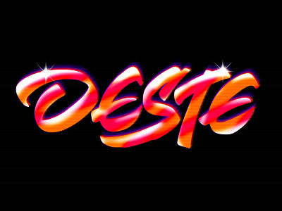 Oeste #2 funky futuristic groovy lettering