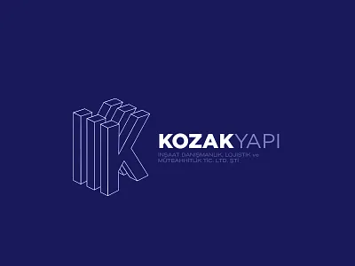 KOZAK YAPI LOGO kletter letter logo turktasarımcı ufukarslanhan