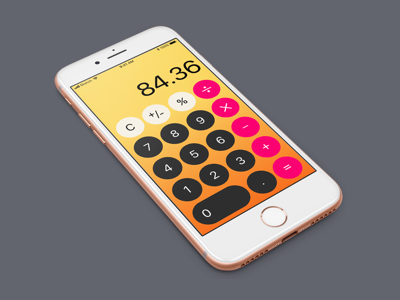 Daily UI Challenge #4 004 calculator dailyui gradients ui