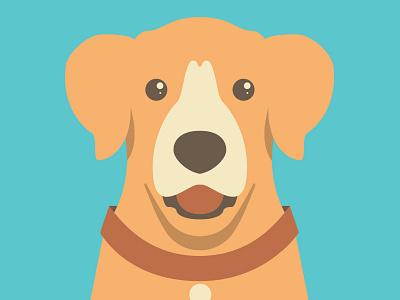 Happy Dog character dog happy illustration vector