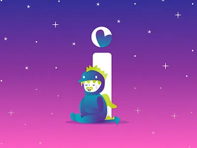 I is for Infinite Love. ✨💕💜🦕 36 days i 36 days of type child illustration dino dinosaur illustration infinite love