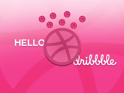 Hello Dribbble awesome debuts design dotthemes dribbble frist hello idea invitation invite new shot