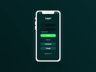 DailyUI #001 Login Screen dailyui login screen ui