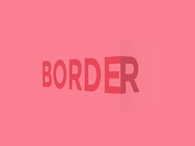 Border border color edge red text type typography