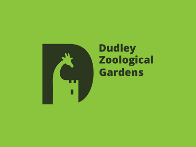 Dudley Zoological Gardens Negative Space Logo animals clean icon logo logodesign minimalist negativespace safari zoo