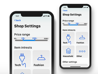 Daily UI #007 || Settings page 007 app apple boogaert daily ui design mathijs page settings shop ui