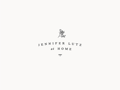 Jennifer Lutz at Home blog botanical botanical illustration brand identity flower illustration logo