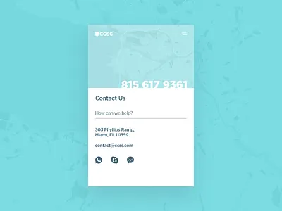 Daily UI #028 contact contact us dailyui map ui website