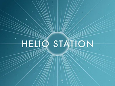 Helio Station Company Logo graphic design logo design visual branding