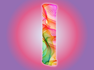 #36daysoftype Challenge - I like Insane design gradientbackground gradientcolor illustrator insane letter i photoshop typographhy