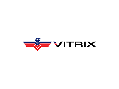 Vitrix america brand corporate eagle logo usa