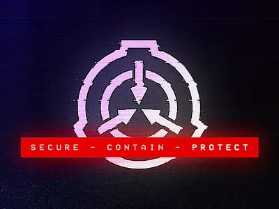 Secure. Contain. Protect. 2d fui glitch graphic modal photoshop scp foundation screen ui warning