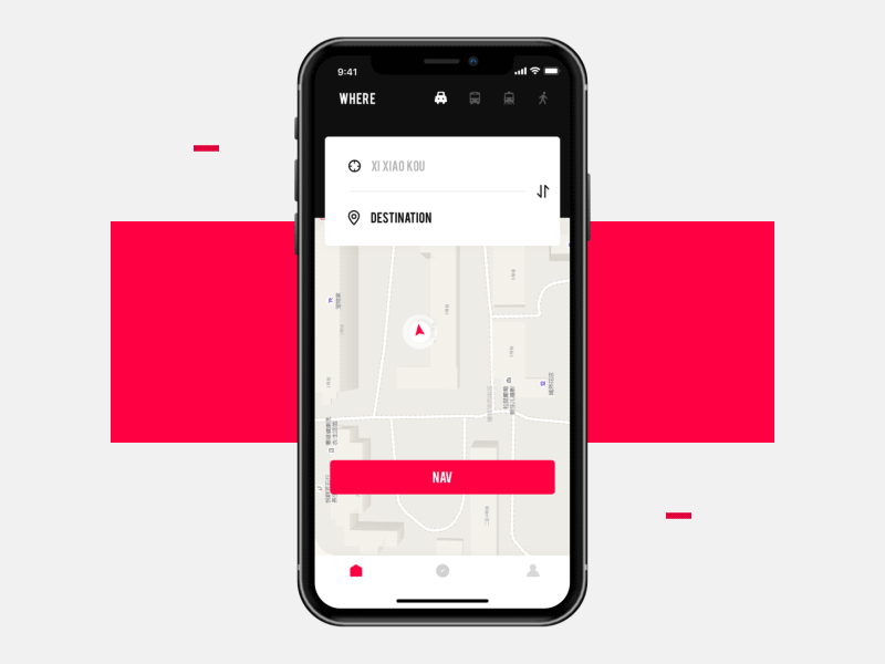 Navigation details #5/100 design map motion navigation ui ux