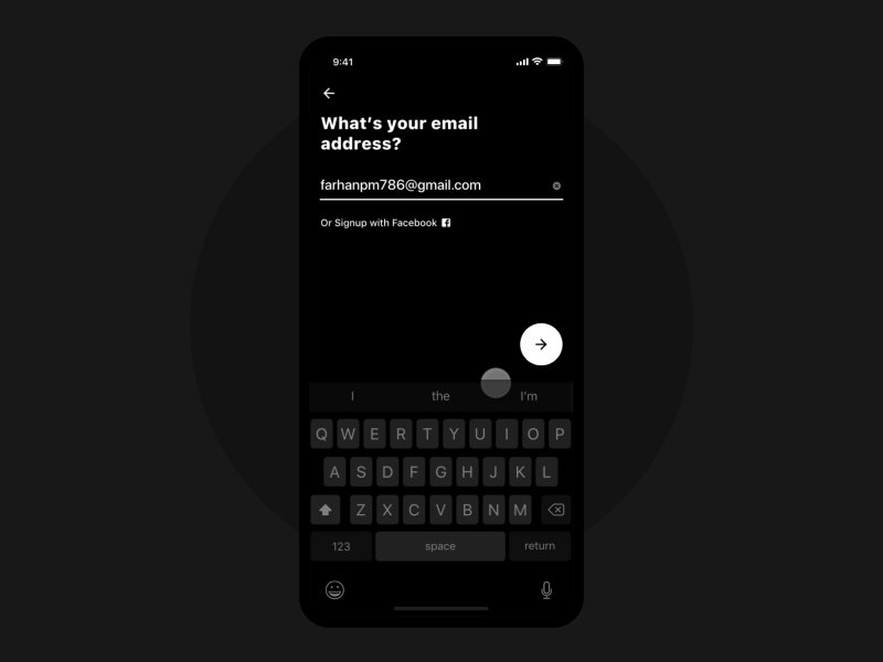 Input Field - Micro Interaction email farhan field form input iphonex password