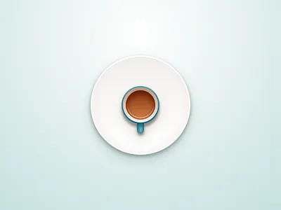 Coffee clean coffee icon light ui