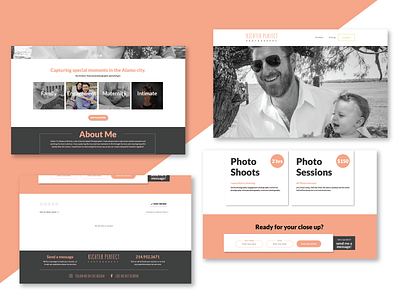 Photography Portfolio form graphic design landing page photo photography portfolio showcase ui design ux design web design webflow