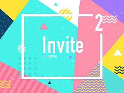 Invite x 2 dribbble invita invitation invite