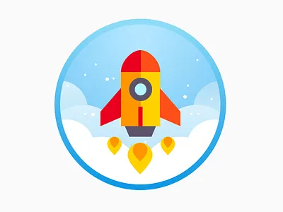 Rocket rocket sticker
