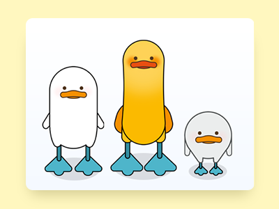 Duck Family duck image
