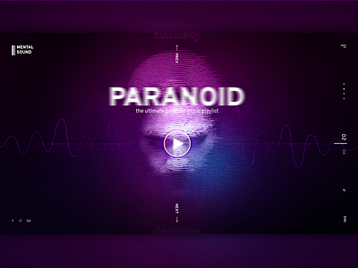 MENTAL SOUND concept website concept graphicdesign typography uidesign uxui webdesign website